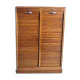 Notary cabinet binder double curtains