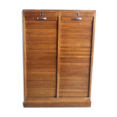 Notary cabinet binder double curtains