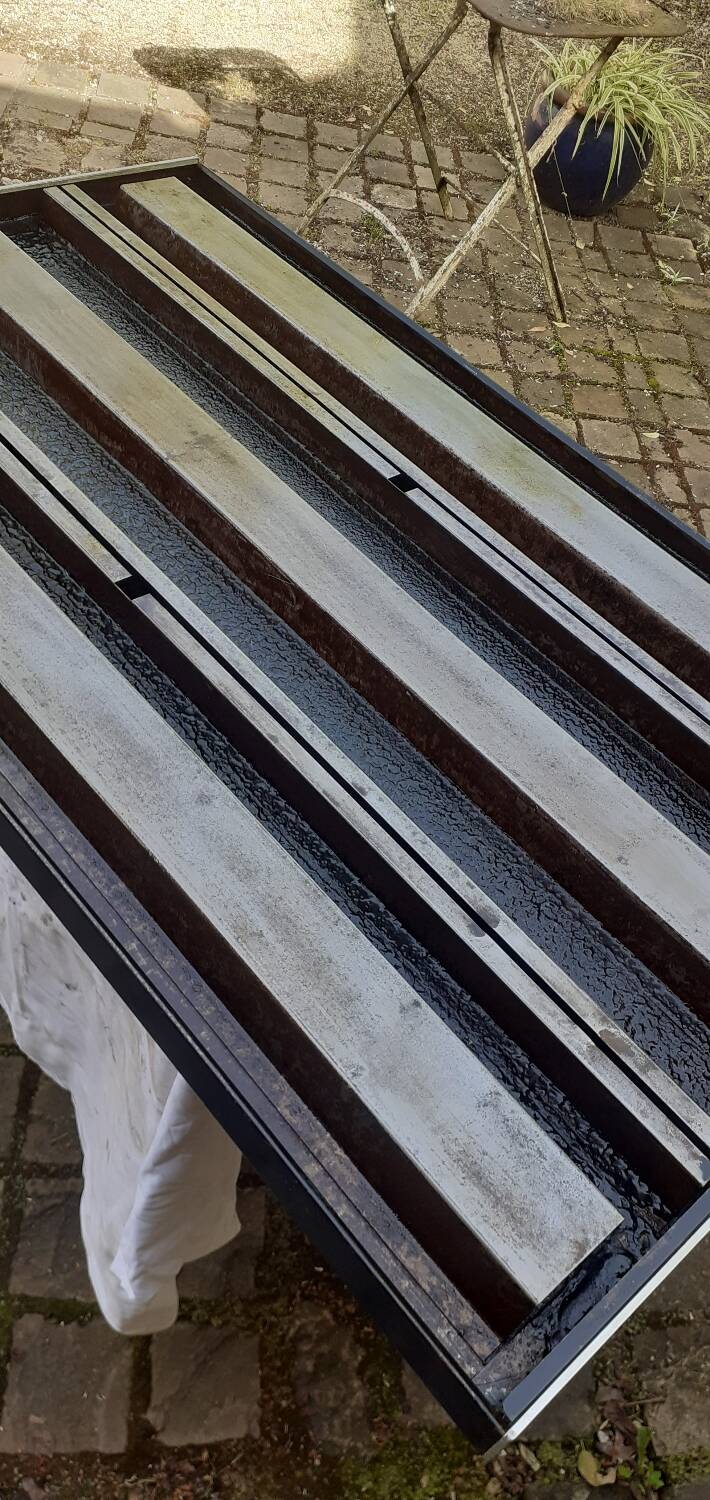 Strafor industrial metal desk, 1960s