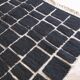 Black Moroccan Checkered Rug - 289 x 200 cm
