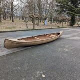 Large canoe Chauviére 1900 + 5 Pair of paddle