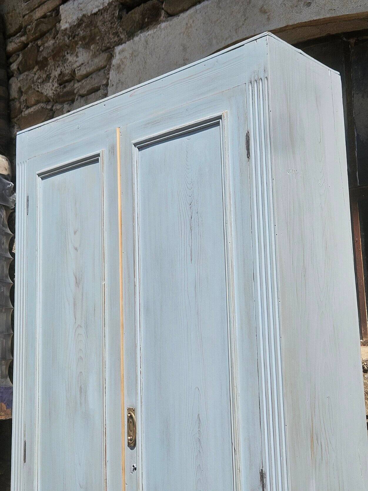 Renovated and distressed antique Parisian wardrobe | Gabrielle