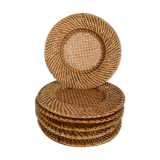 6 rattan sub-plates