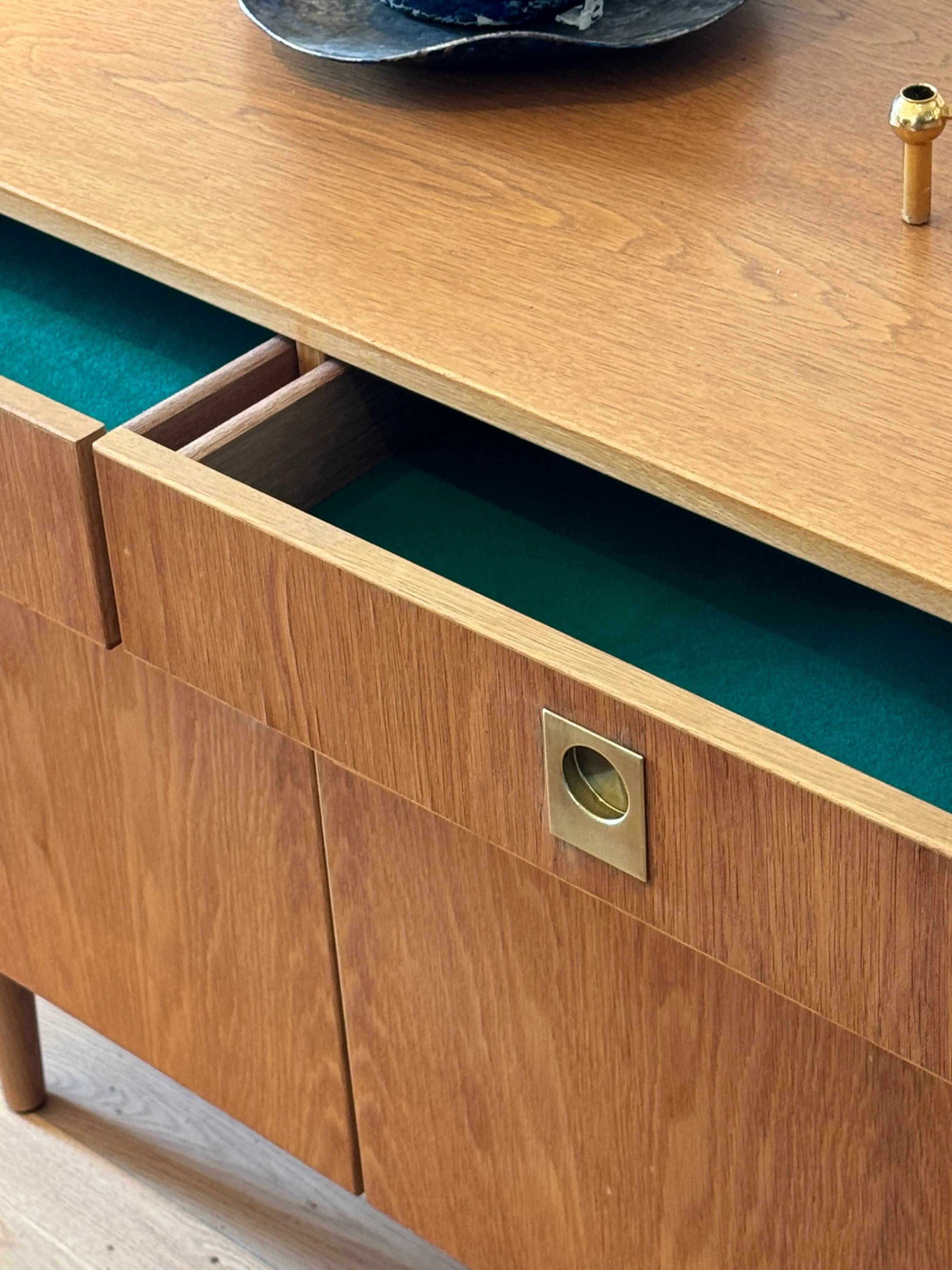 Vintage Scandinavian oak sideboard "Stina"