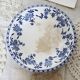 Antique patinated pedestal dish - Rare Dresden porcelain