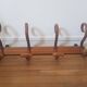 Wooden wall coat rack