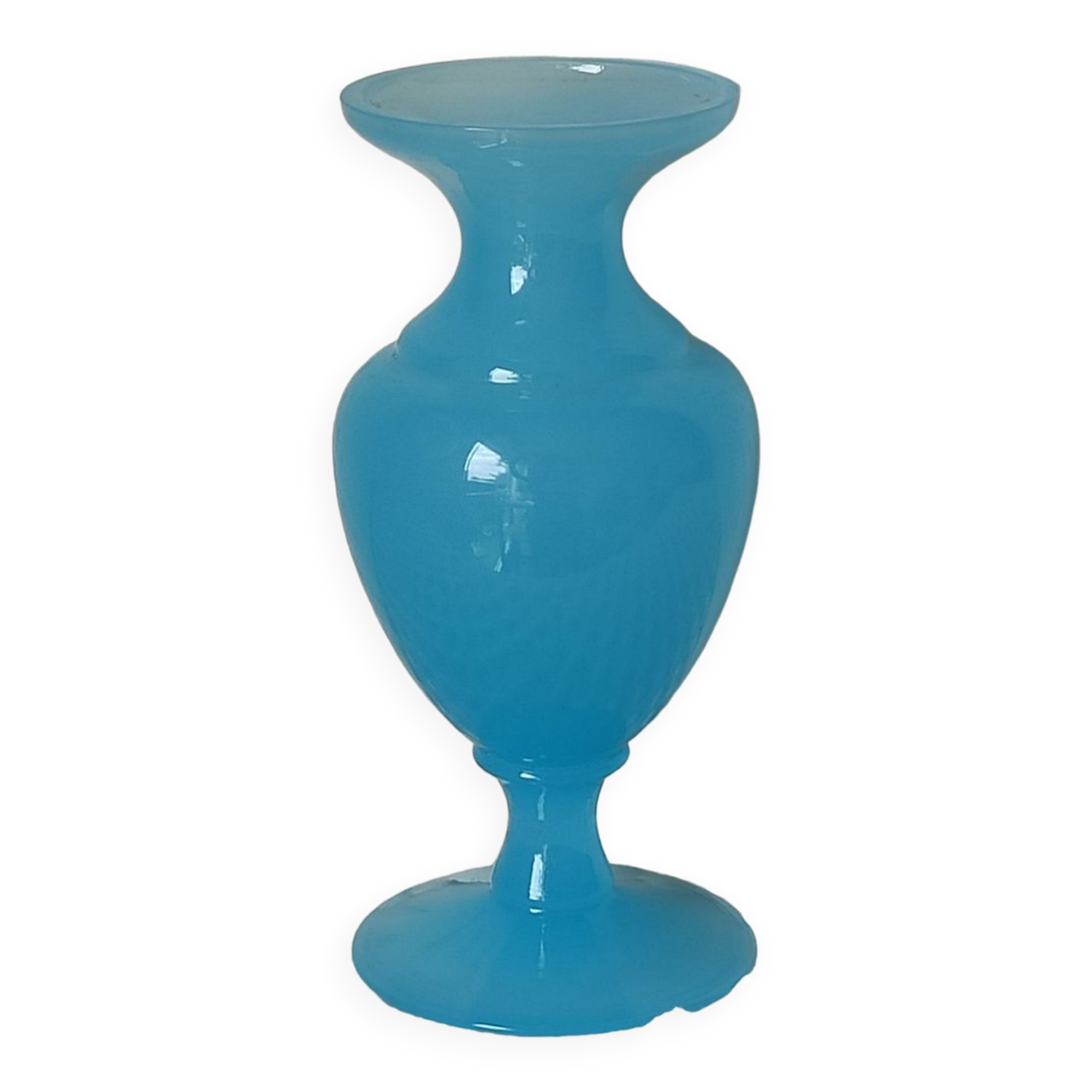 Opaline blue vase