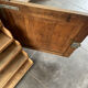 Old small workshop counter for haberdashery in oak.