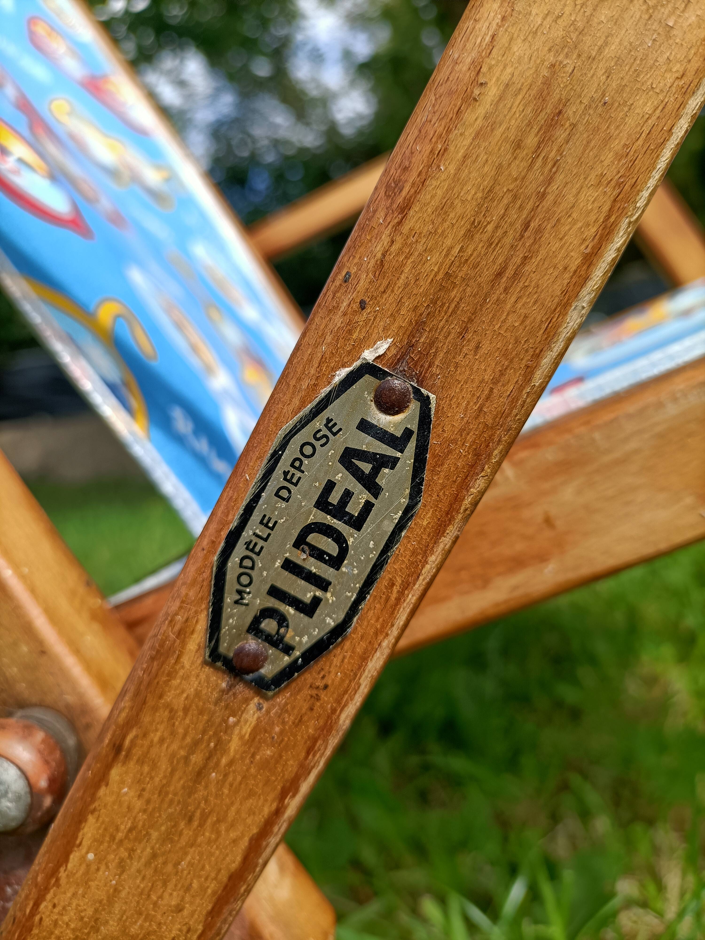 Retro wooden folding chair Plideal 💐