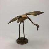 Brass heron couple