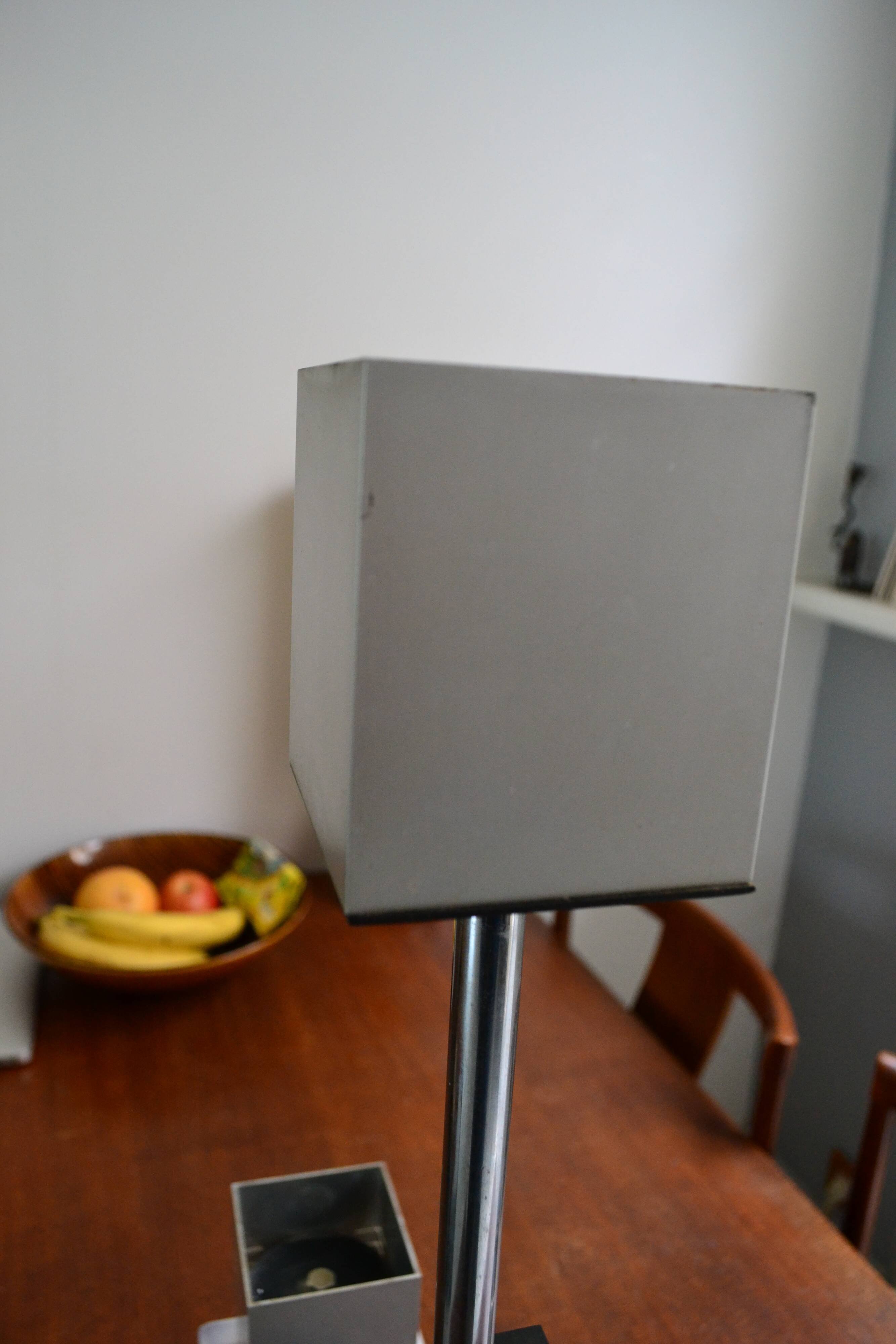 Lustre cubique Sciolari Chrome verre de Murano 60/70s