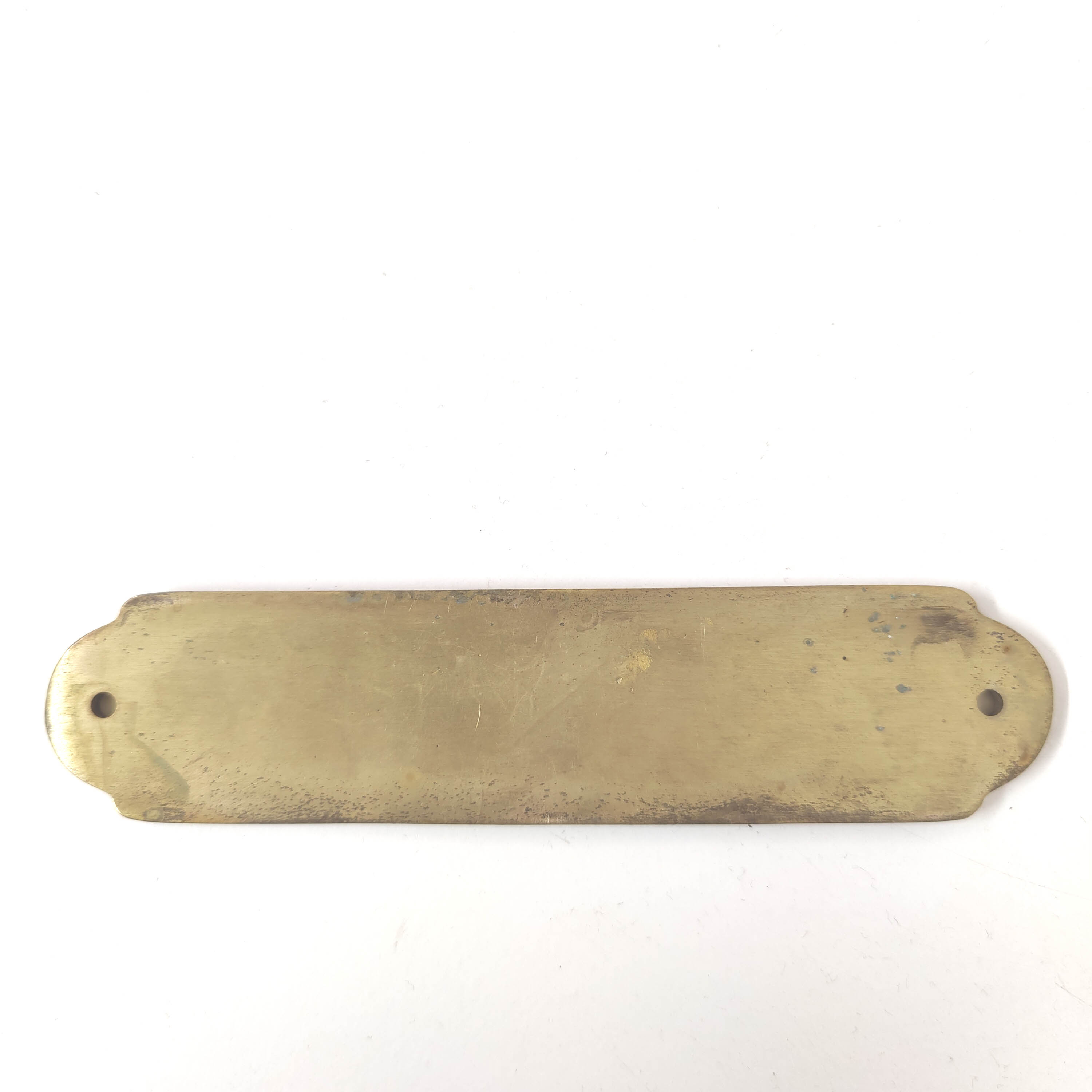 Brass desk door plate