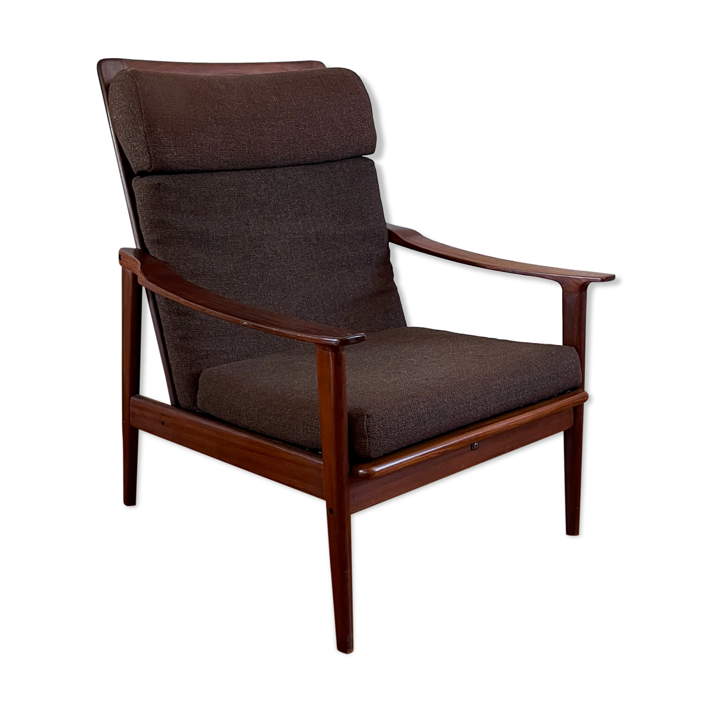 Fauteuil scandinave en teck vintage