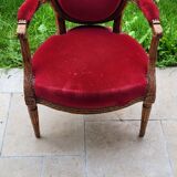 Fauteuils médaillon Louis XVI