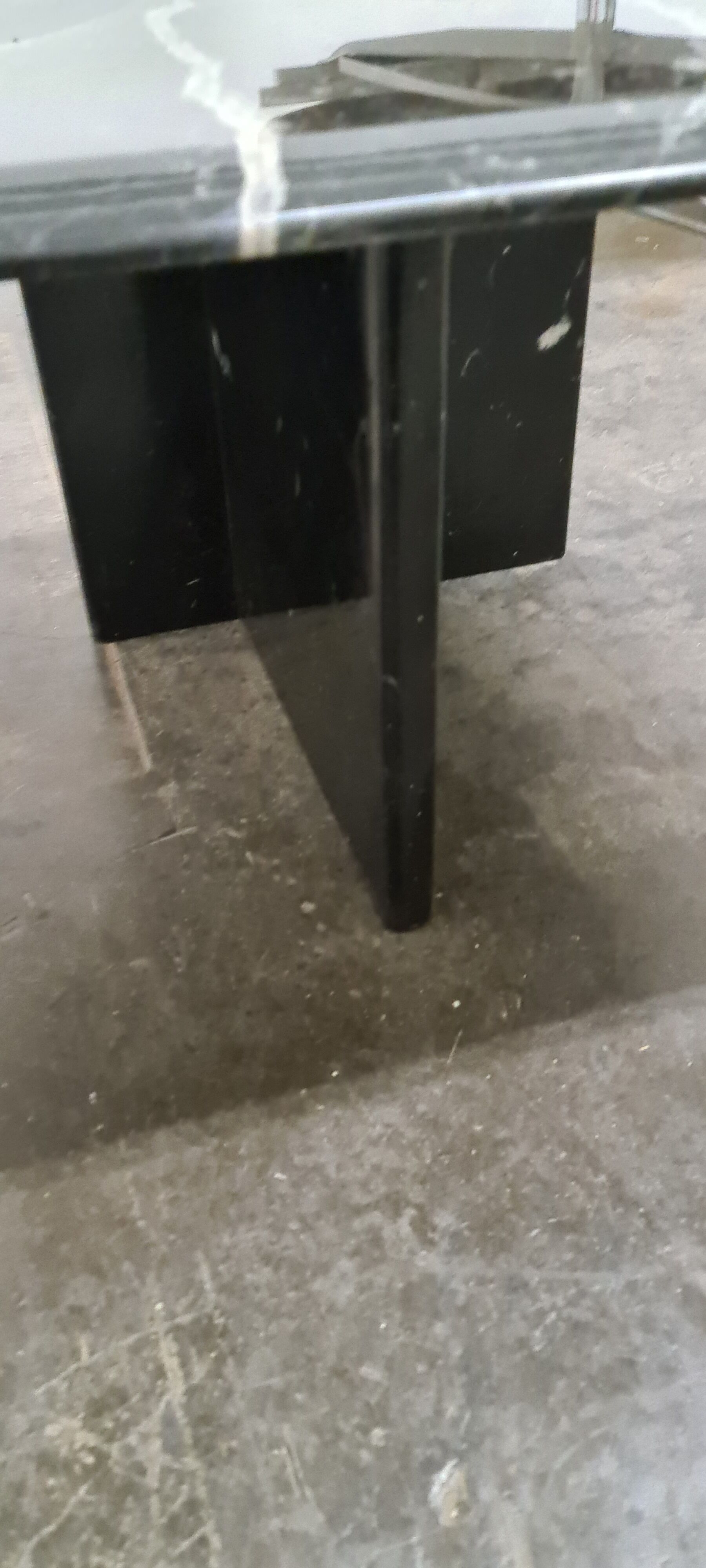 Vintage Black marbel side tabel