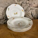 Series of 6 hollow plates DIGOIN / NEMOURS