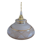Art Deco glass suspension