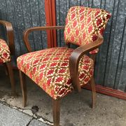 Paire de fauteuils bridge vintage