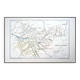 Printed in 1889, Tarn-et-Garonne, old map.