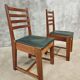 Two Bas van Pelt designer dining chairs in walnut, 1930s