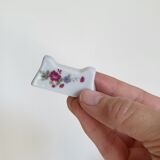 Set of 12 porcelain knife holders with flowers