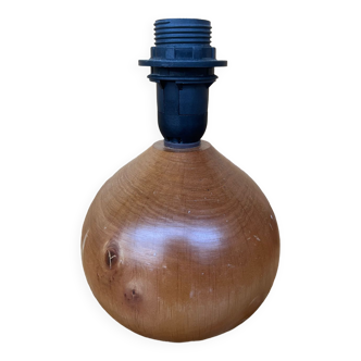 Wooden ball lamp base