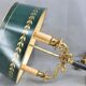 Solid bronze hot water bottle lamp empire style "Lucien Gau"