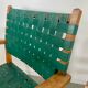 2 armchairs bridge vintage year 50 wood and vinyl