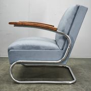 1930s Bauhaus Cantilever Armchair in Thonet S 411 Style, Attributed to Kovo
