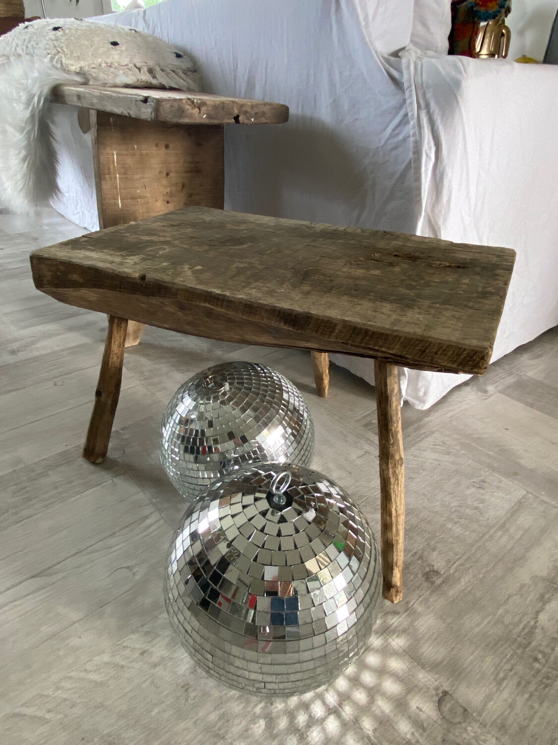 Vintage tripod stool