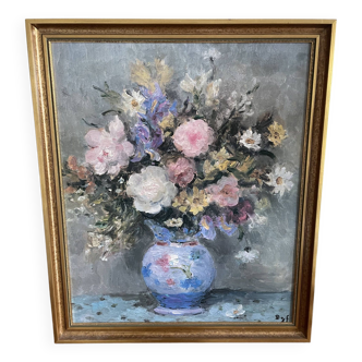 Painting bouquet of flowers