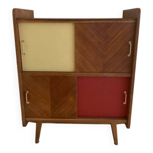 Buffet 4 portes coulissantes, - formica