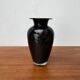 Postmodern black art glass vase by Hans Jürgen Richartz for the Richartz art collection, 1980s.