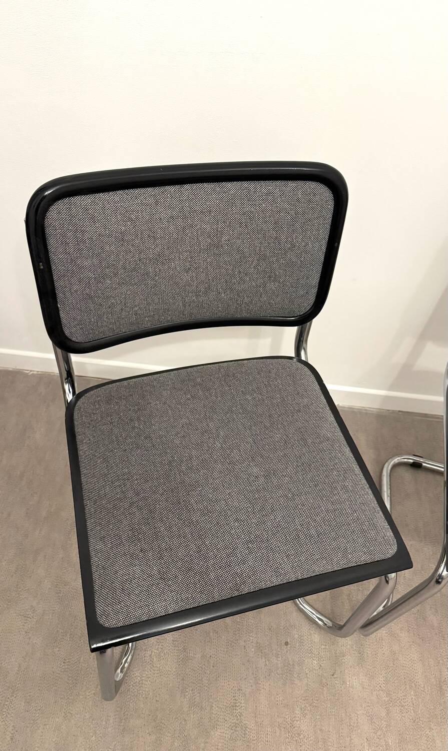 Breuer style chair made in Italy fabric