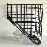 Wall basket steel wire storage vintage