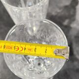 12 flutes à champagne en cristal ancien