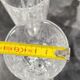 12 antique crystal champagne flutes