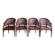 4 'Faux Bamboo' Dining Chairs Italian Giorgetti
