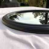 Mirror round wood 50s