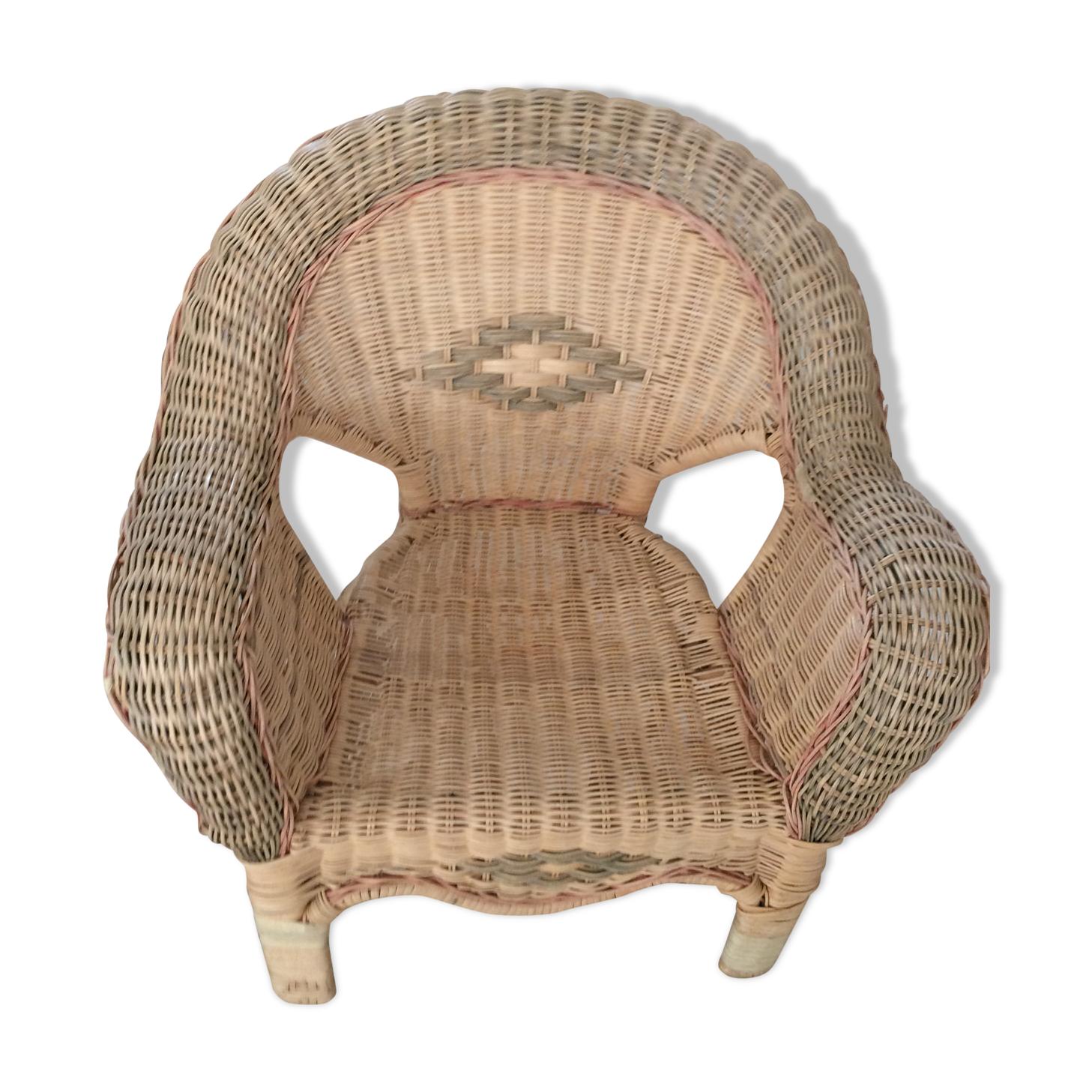 Children armchair rattan 65 years