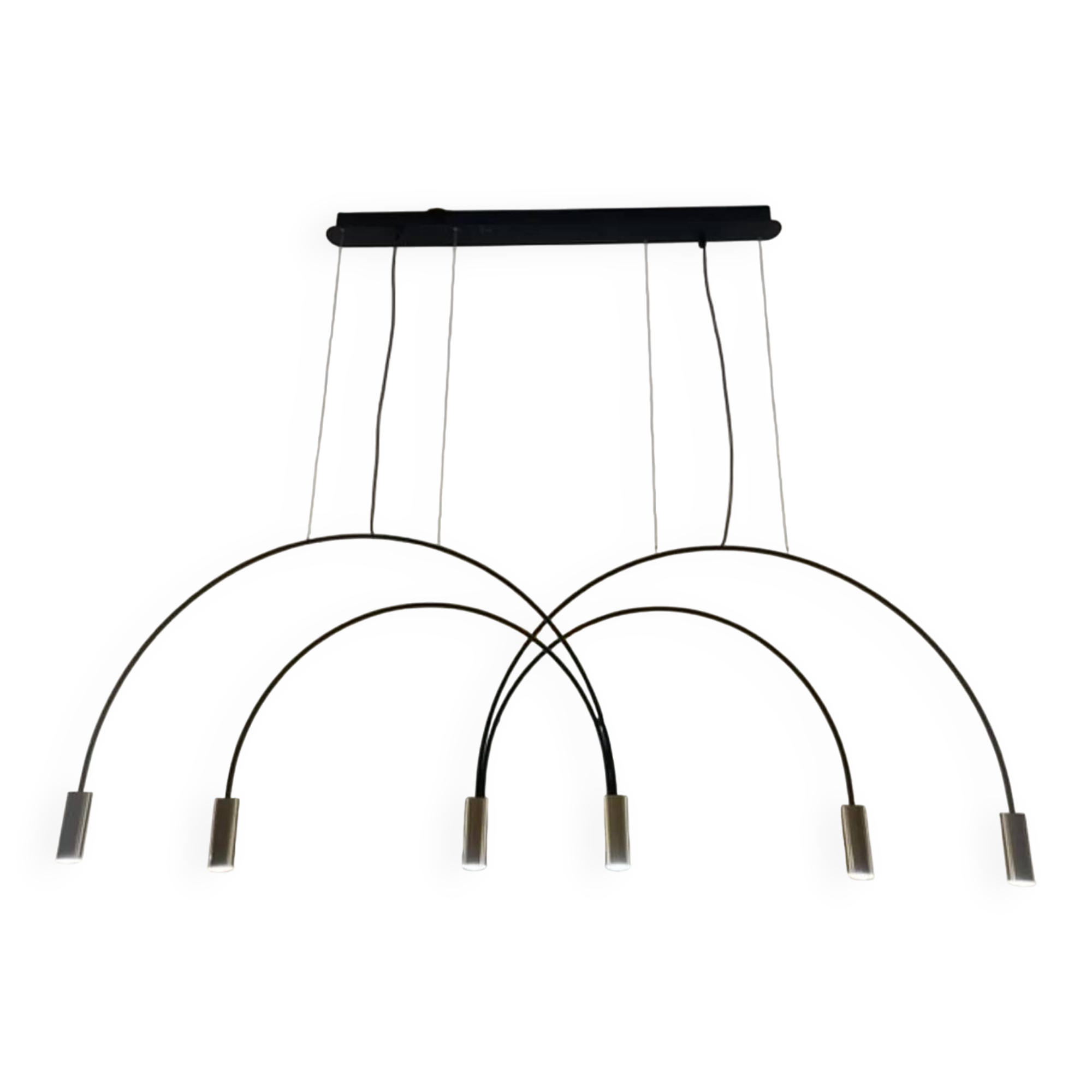 Pendant lamp with metal body and integrated dimmable LED