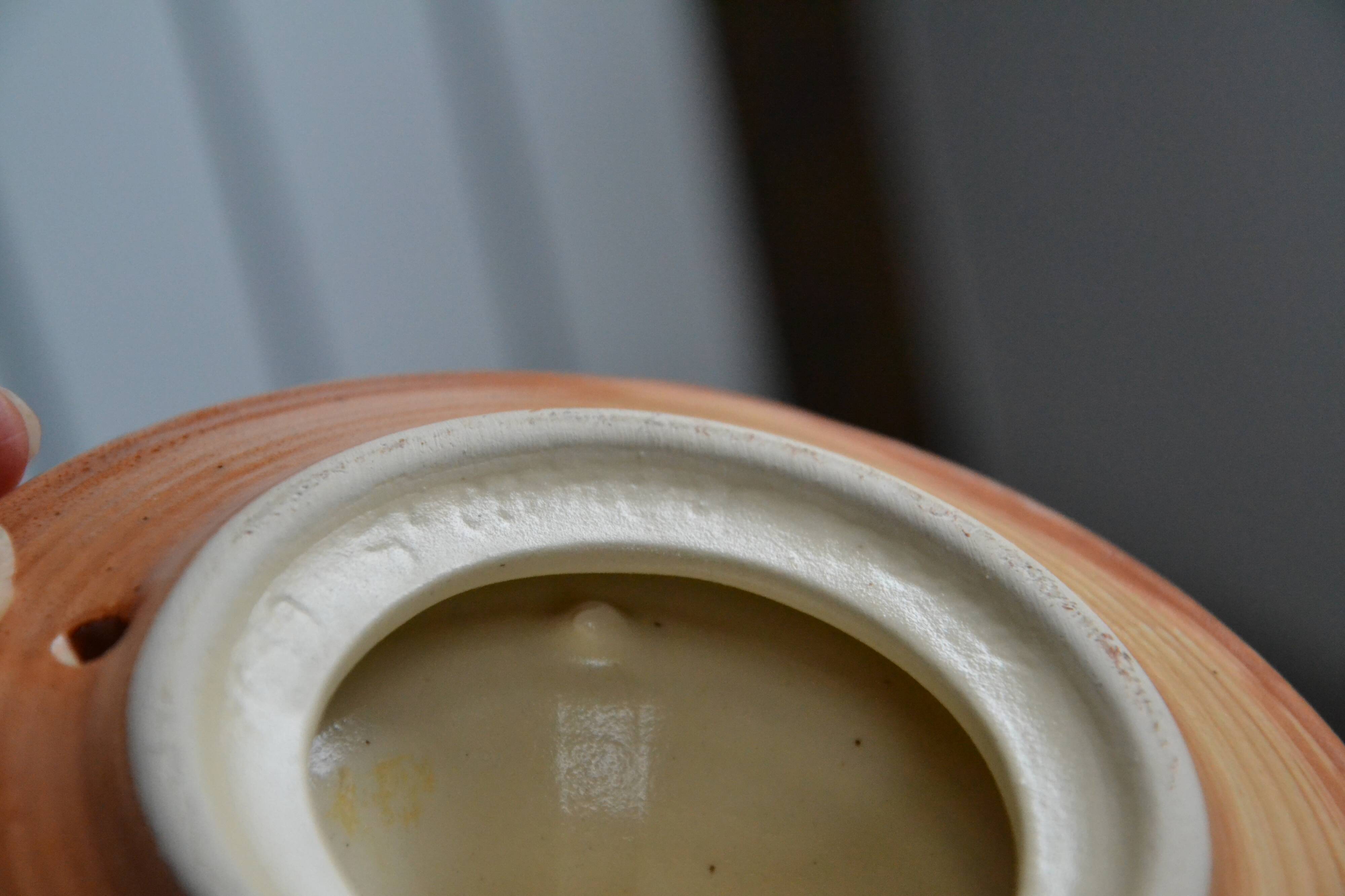 St Clement ceramic candle holder