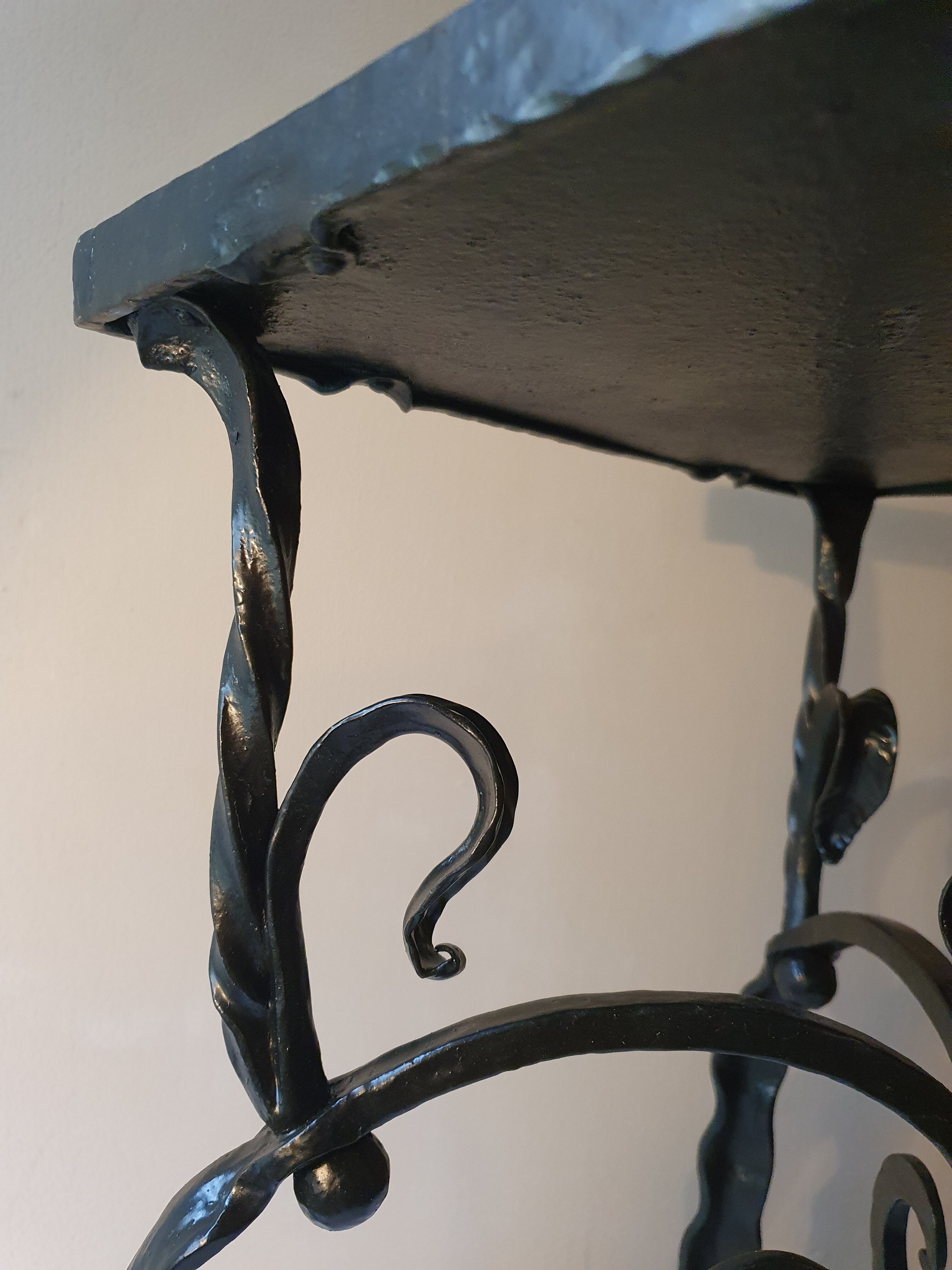 Fifth wheel, forged steel side table