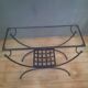 Metal and glass console