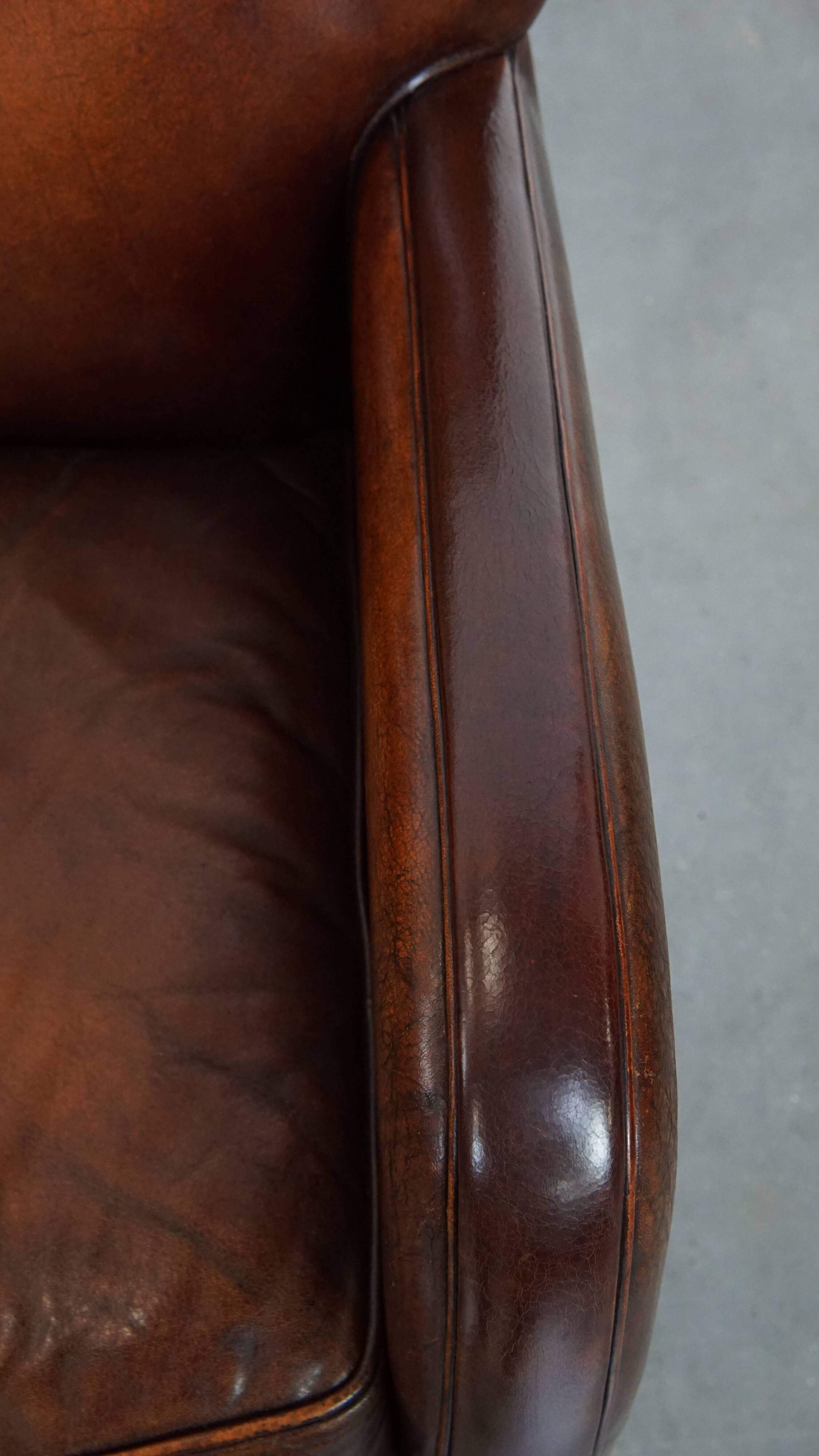 Set of 2 Sheepskin Leather Armchairs