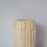 Scandinavian lamp in glazed sandstone and wool lampshade, 1970