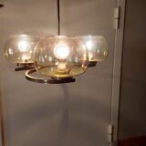 Lustre en laiton doré années 50'S