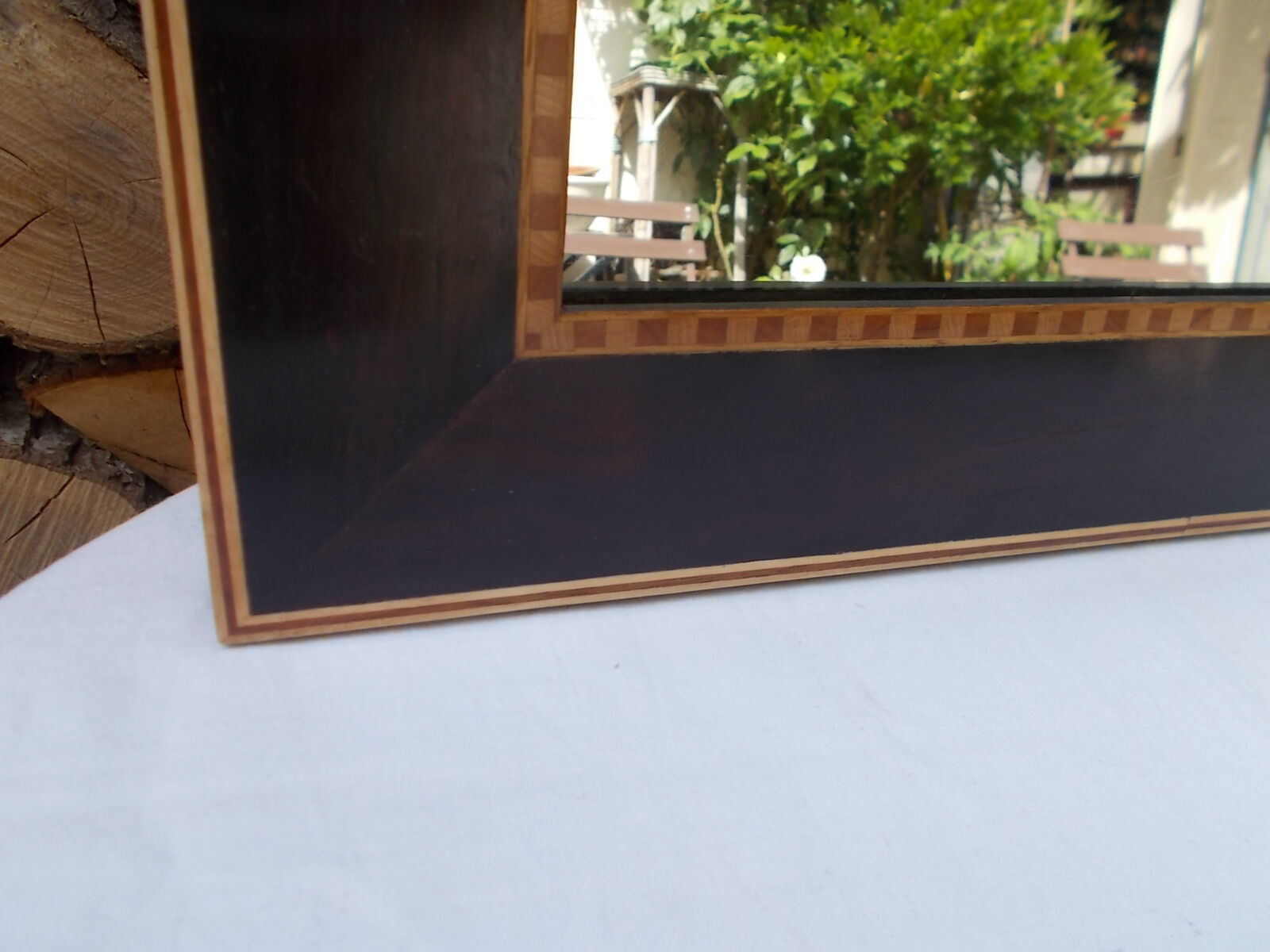 Miroir en marqueterie 61x47,5cm