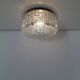 Vintage ceiling lamp / wall lamp - Molded glass - Round shape - 1970
