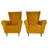 Midcentury Modern Living Room set in Velvet, Italy 1950